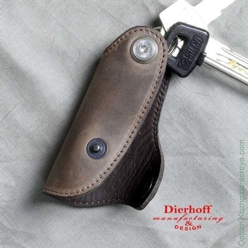 Мужская кожаная ключница Dierhoff Д 6011-922  фото 4