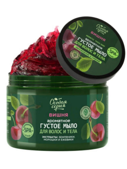 О.СЕРИЯ д/волос и тела густое мыло 500мл Вишня, увлажнение и сияние