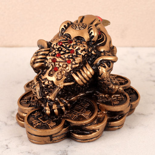 Фигурка Жаба денежная 6,5х4,5х5,5 см / GN491 /уп 260/ - ГалеонТрейд фото 4