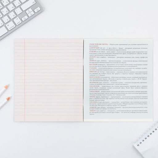 Цена за 20 шт. Тетрадь в линейку, предметная, 48 л.,на скрепке, А5 «ПРИРОДА. Литература»