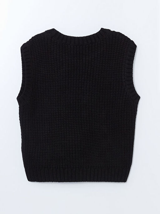 Bisiklet Yaka K?z ?ocuk Triko S?veter - Waikiki фото 3