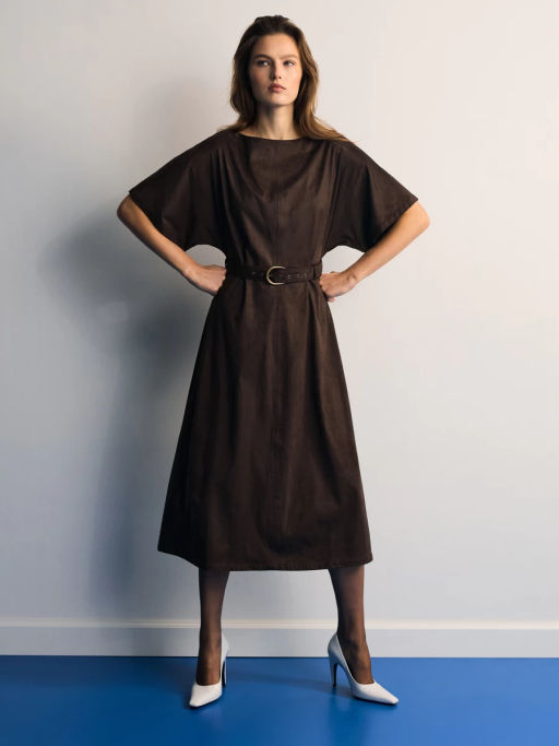 Платье миди с поясом / Zarina