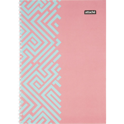 Бизнес-тетрадь А4 60л Attache Греция Голубой/Красныйклет, 65г, греб, ВД-лак