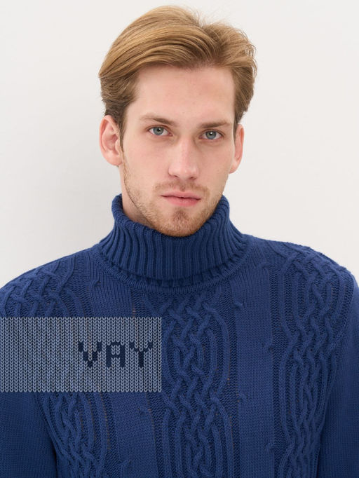 Свитер мужской 5242-12381. 8400277 индиго