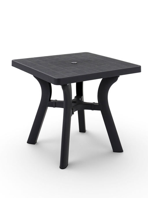 Стол садовый «Атлант», 80×80×76.5 см, квадратный, пластиковый, цвет графитовый
