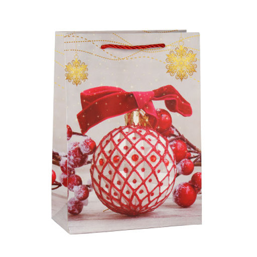 Цена за 12 шт. Пакет подарочный 18х24х8.5 / 100-1S /уп 12/720/Новый год - Галеонтрейд фото 4