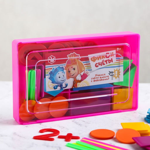 Счётный материал «Учимся считать», 130 элементов в наборе, Фиксики, МИКС