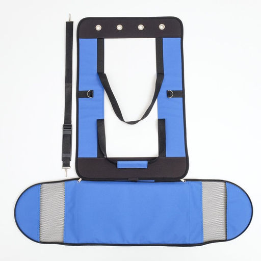 Сумка - переноска для животных Панорамная, с окном, 46 х 28,5 х 30 см, синяя - Пижон фото 9