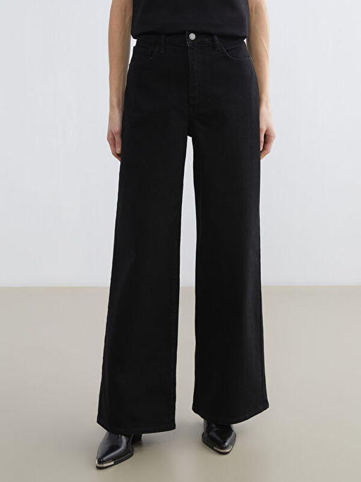 Wideleg Kad?n Jean Pantolon