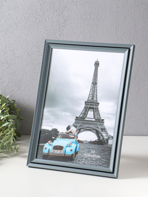 Фоторамка пластик формат А4 см "Остин" серый графит 33,5х24,5х1,5 см