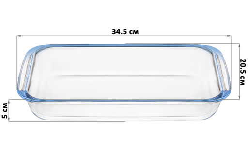 Блюдо для запекания 2,4 л 34,5*20,5*5 см Прямоугольное - Elan gallery фото 8