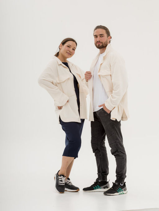 318 Рубашка из флиса, молочный