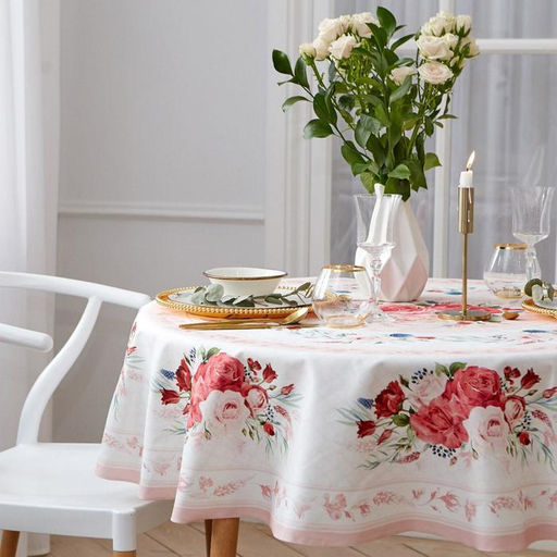 Скатерть круглая Этель Розы d=160 см