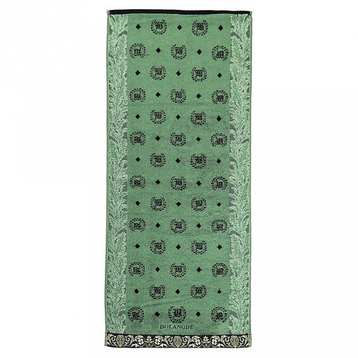 "Missoni-3027" Полотенце махровое 34х78см, плотность 375гр/м2, 100% хлопок, зеленый, Bolangde (Китай)