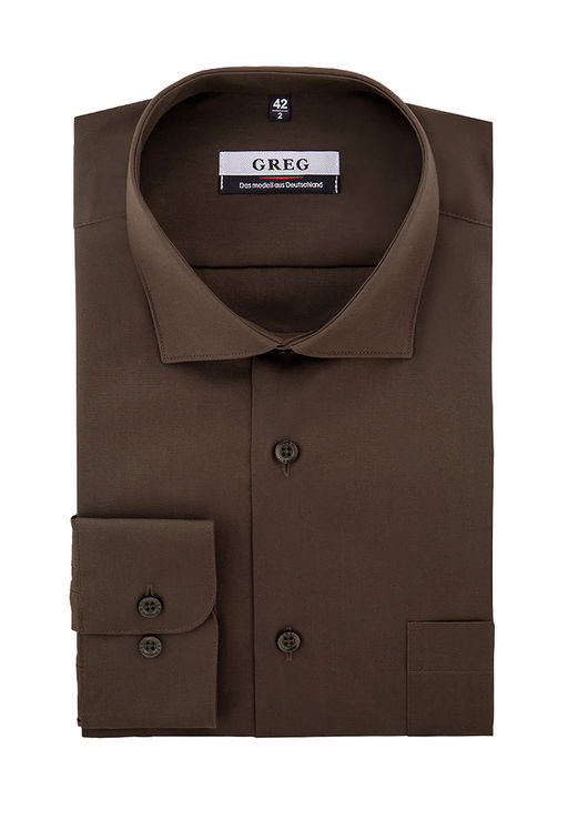 Сорочка мужская длинный рукав GREG 540/119/BR