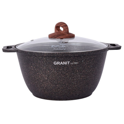 Кастрюля алюмин. 2л (стекл.крышка) (АП) "Granit ultra" original (кго22а)