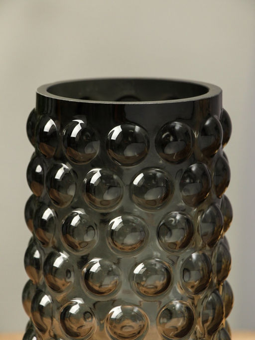 Ваза «Валери», шарики, 23×11 см, стекло, серая