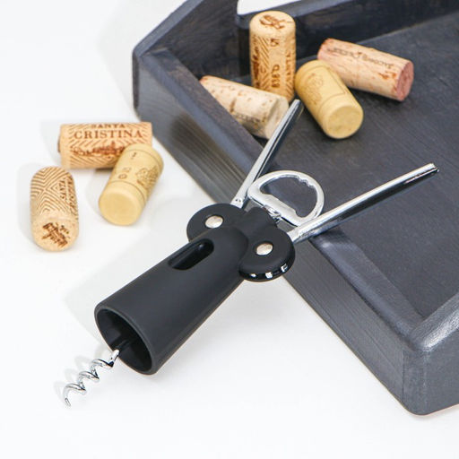 Штопор для вина Доляна Элегант, h=17.5 см, чёрный фото 2