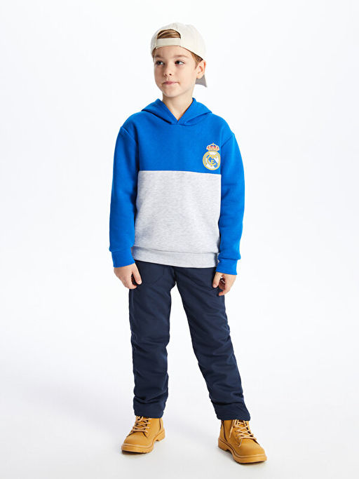 Real Madrid Bask?l? Uzun Kollu Erkek ?ocuk Hoodie - Waikiki фото 2