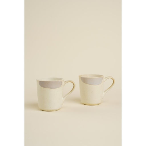 Набор кружек SL Home Волны Сардинии, 400 мл, фарфор, 2 шт., бежевый