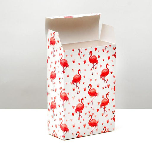 Цена за 10 шт. Коробка складная Фламинго, 16 23 7,5 см - UPAK LAND фото 2
