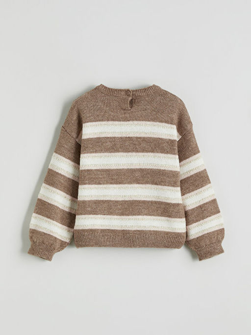 ?izgili K?z ?ocuk Triko Kazak