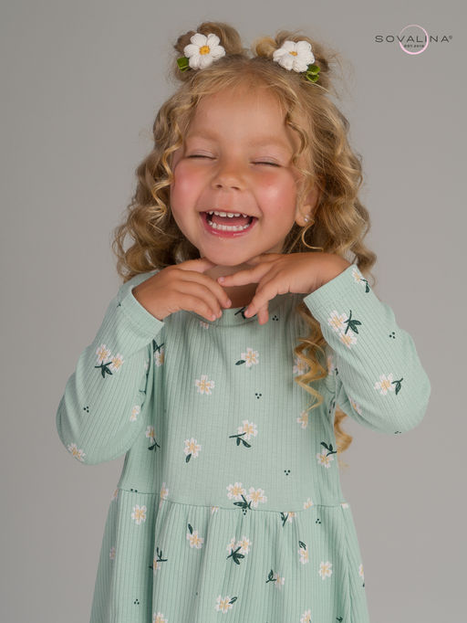 Платье Элла мятный букетик