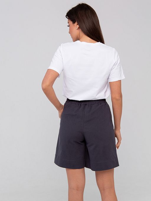 РАСПРОДАЖА Шорты женские (хлопок с велюр.эфф)_950/графит - Ihomelux фото 9