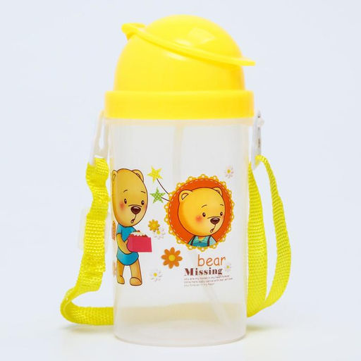 Поильник с силиконовой трубочкой, 350 мл., цвет МИКС - Simaland фото 4