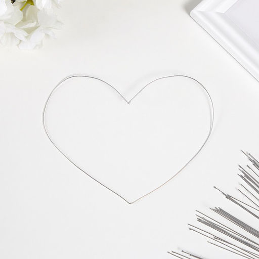 Цена за 50 шт. Проволока для изготовления искусственных цветов «Серебро», 40 см, сечение 0.7 мм