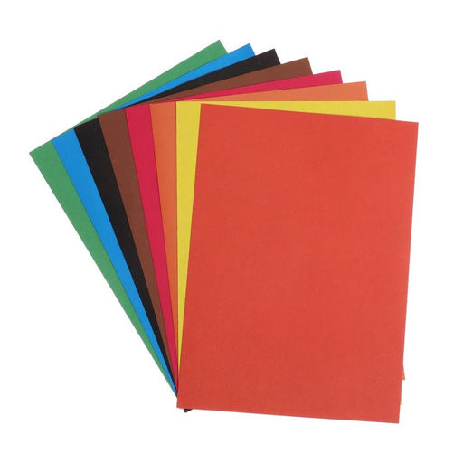 Картон цветной А5, 8 листов, 8 цветов, Дельфины, немелованный 220 г/м2, в папке - Calligrata фото 2