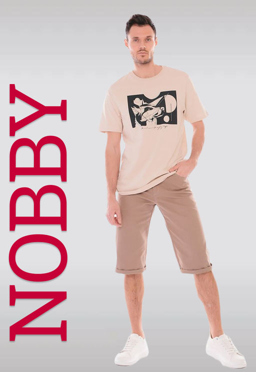 NOBBY, Мужские брюки. Джинсы, 011-288/2 (темно-бежевый)