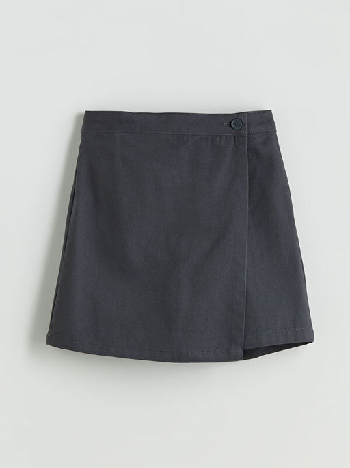 Basic Gabardin K?z ?ocuk ?ort Etek