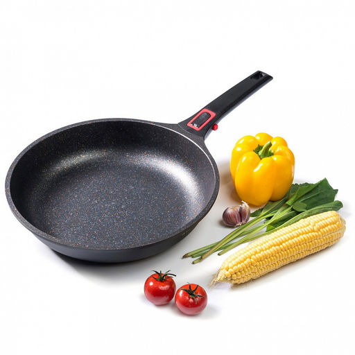 Сковорода с антипригарным покрытием д26см Минерал, h6см, s2мм, дно д18,8см, s4,8мм, литой алюминий, съемная бакелитовая ручка, TalleR (Китай) Подходит для всех видов плит, включая индукционную. - Домашняя мода фото 4