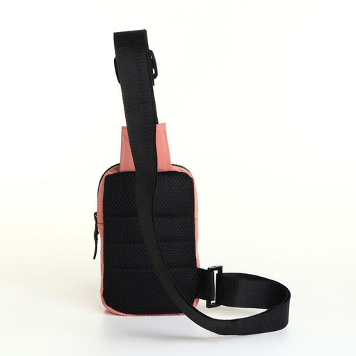 Сумка-слинг женская из текстиля, розовая