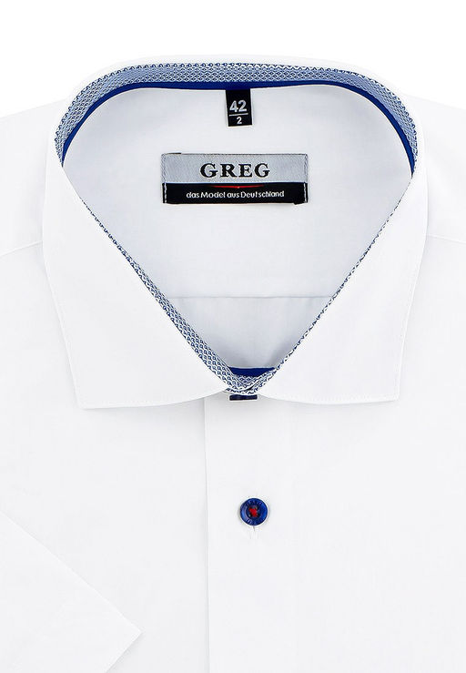 Сорочка мужская короткий рукав GREG 100/209/WH/5p  фото 2