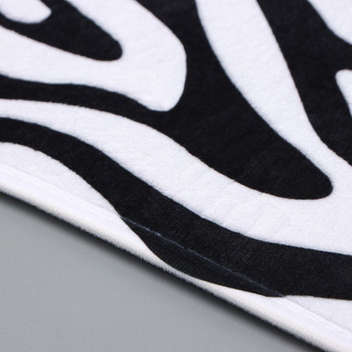 Коврики для ванной и туалета Доляна Зебра, 2 шт: 40?45 см, 50?80 см  фото 2