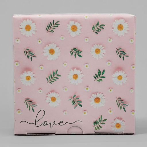 Коробка подарочная складная, упаковка, «Love», 15 х 15 х 7 см