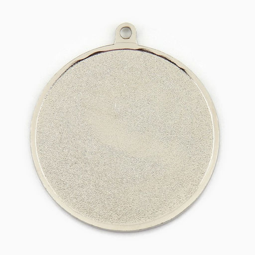 Медаль призовая 002 диам 5см. 2 место. Цвет сер. Без ленты - Командор фото 3