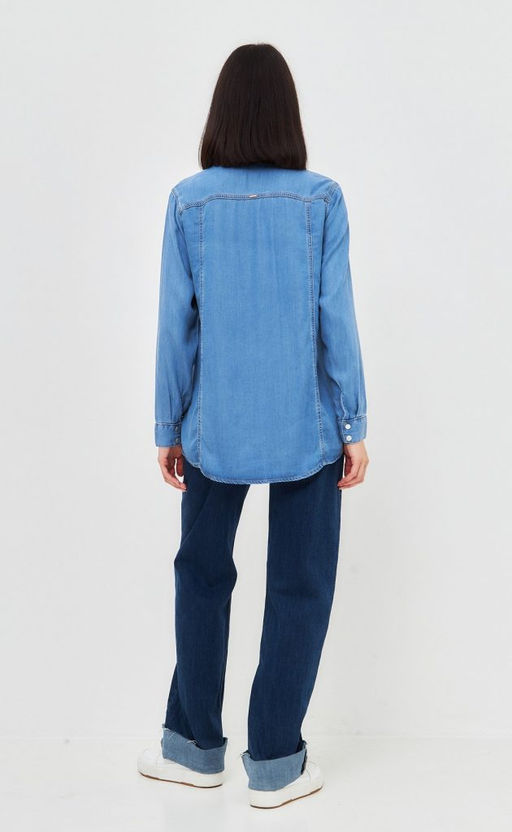 Рубашка джинс P312-0300 m.blue - Primm фото 8