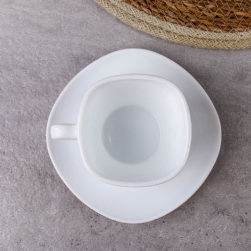 Чайный набор 12 предметов 250 мл белый квадратная форма А / FXB220/FBD220-6A (WHITE ) /уп.8/ картон - Галеонтрейд фото 14