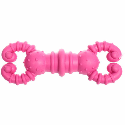 Цена за 6 шт. Игрушка для собаки "Bubble gum-Краб" 12см цвет розовый Ultramarine