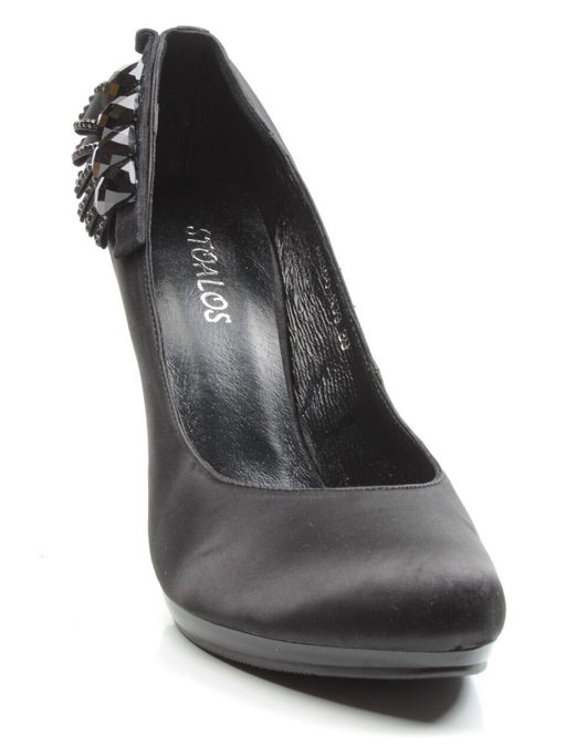 06-A8380-N39 BLACK Туфли женские (шелк)