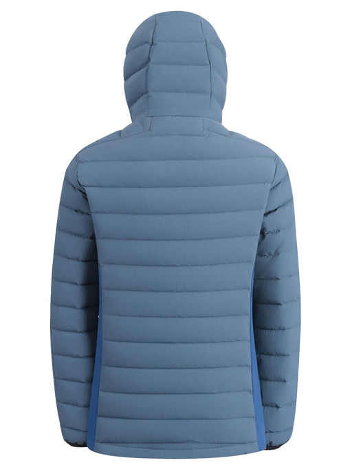Куртка женская гибридная стёганая с капюшоном с графеновой подкладкой синего цвета 9622_1S