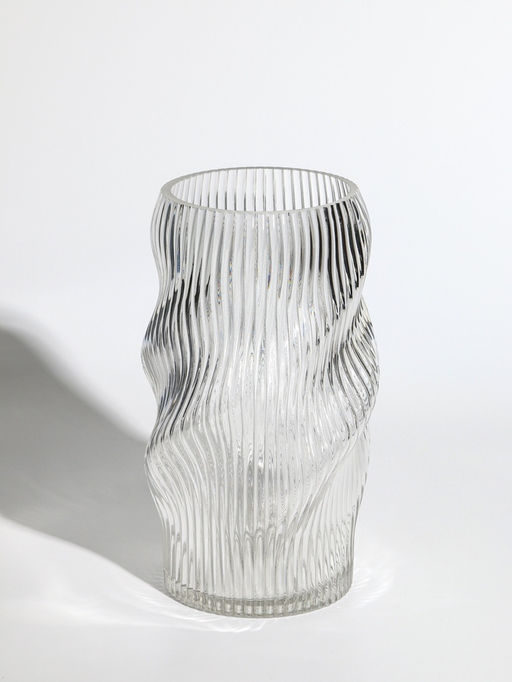 Ваза «Венди», 24.5×13×11 см, стекло, прозрачная