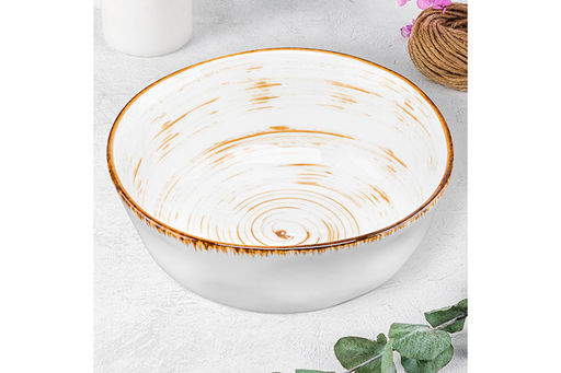 Салатник 14*14*5,5 см 500 мл Кантри натуральный