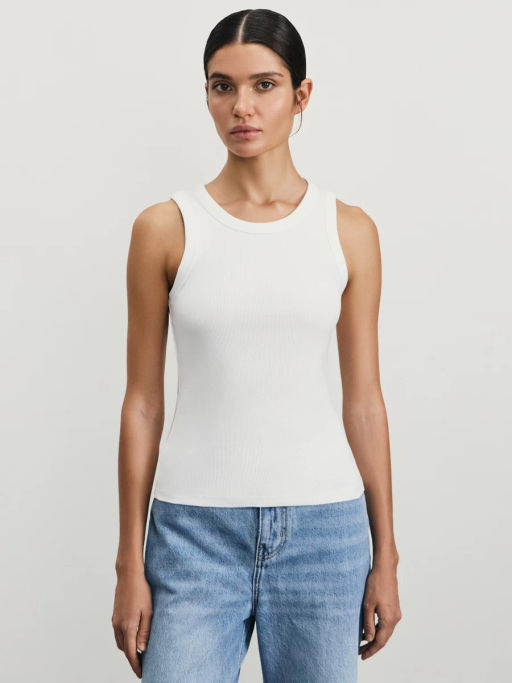 Базовая майка в рубчик / Zarina  фото 3