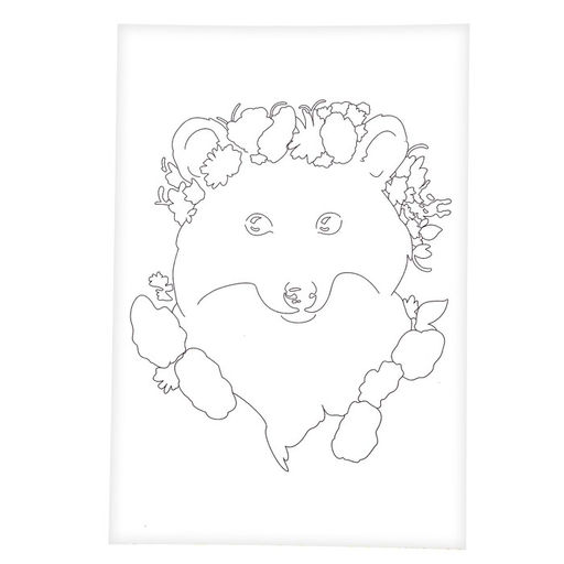 Скетчинг акварелью «Животные в цветах»