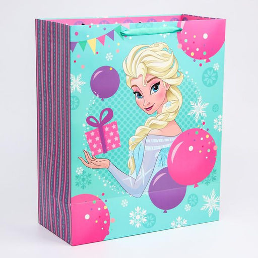 Пакет ламинированный вертикальный, 40 х 49 х 19 см Чудеса ждут тебя, Холодное сердце - Disney фото 2