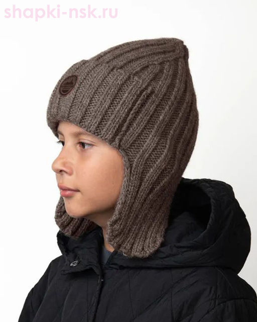 12689/2 MBU Ушанка для мальчика флис (52-56)